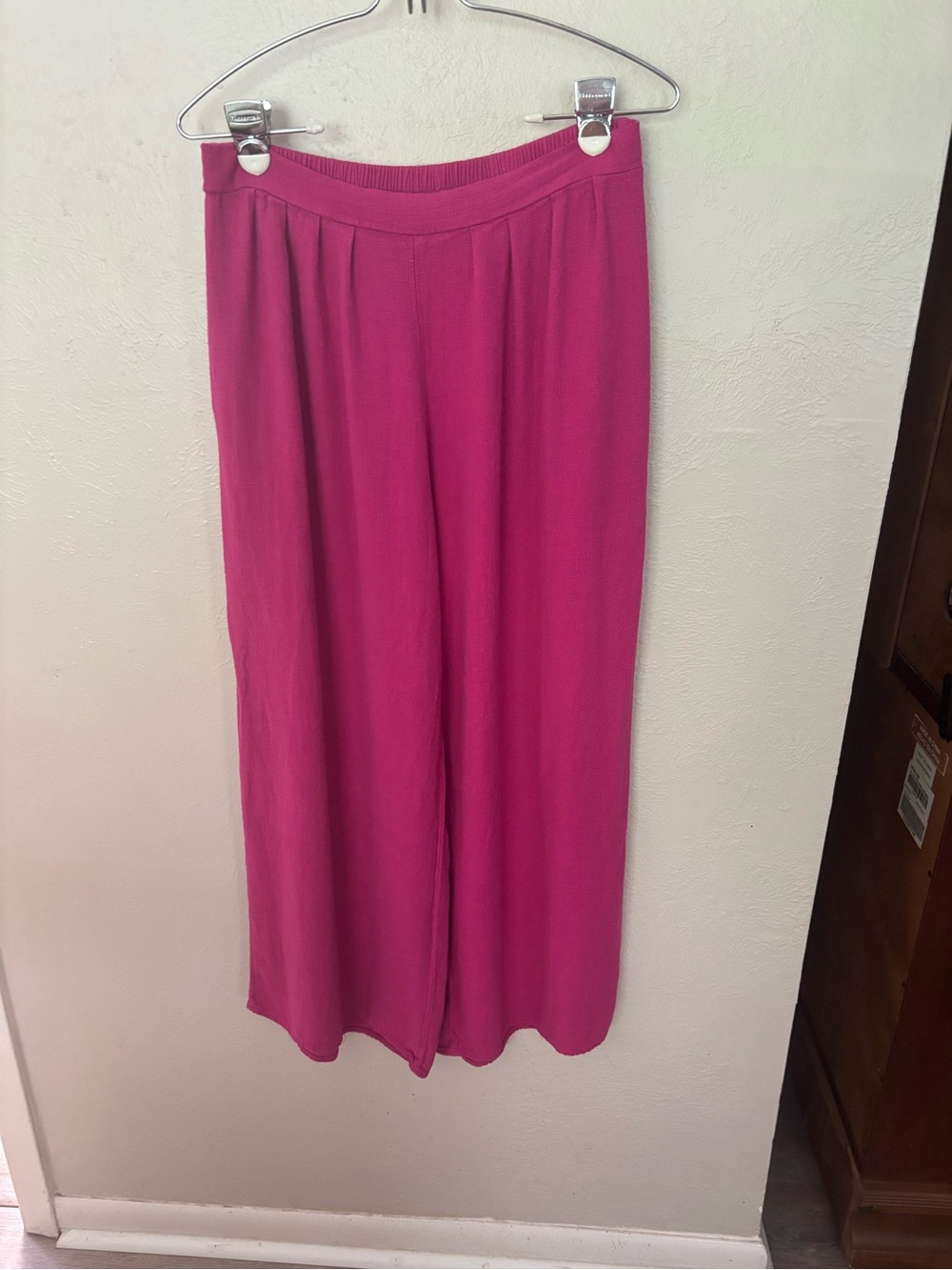 Sienna Sky Fuchsia Pull-On Wide Leg Pants Size L